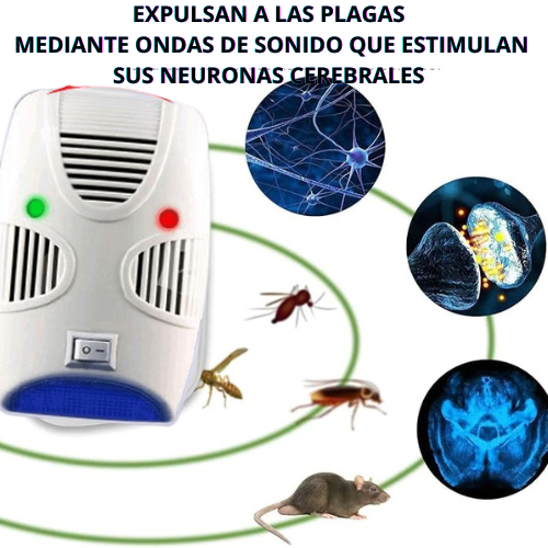 Repelente Ultrasónico de Plagas 2x1