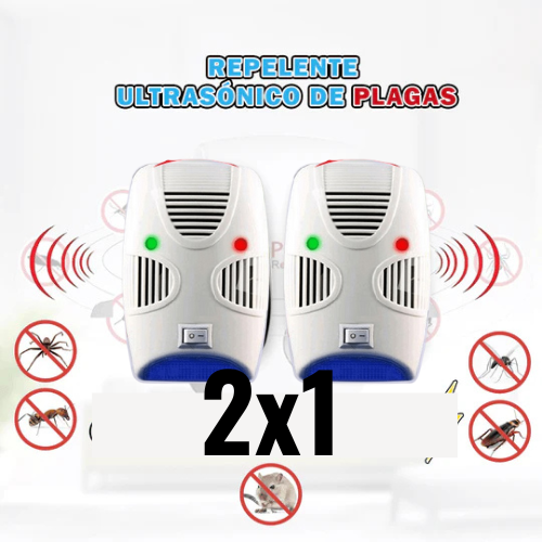 Repelente Ultrasónico de Plagas 2x1